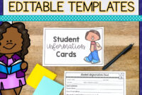 Student Information Card Template