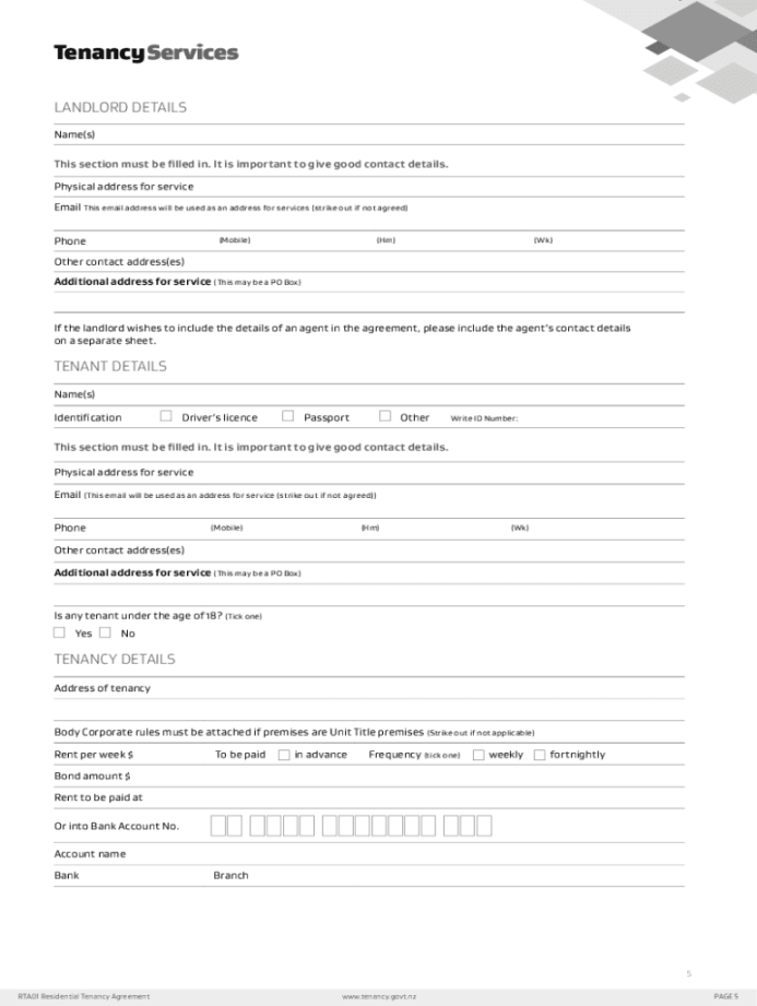 Tenancy agreement: Fill out & sign online  DocHub