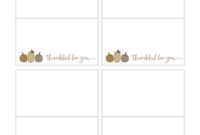 Elegant Thanksgiving Place Card Templates For A Memorable Celebration