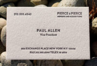 Paul Allen Business Card Template: A Professional And Elegant Design