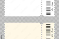 Blank Admission Ticket Template For Formal Events