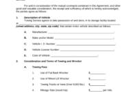 Towing Service Agreement Template