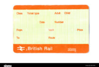 Blank Train Ticket Template For Official Use