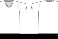 Blank V-Neck T-Shirt Template: A Versatile Foundation For Custom Designs