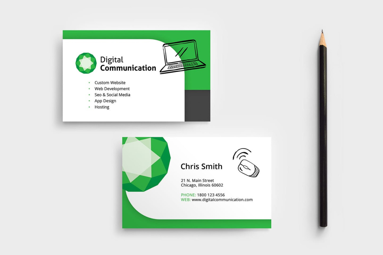 Web Designer Business Card Template in PSD, Ai & Vector - BrandPacks