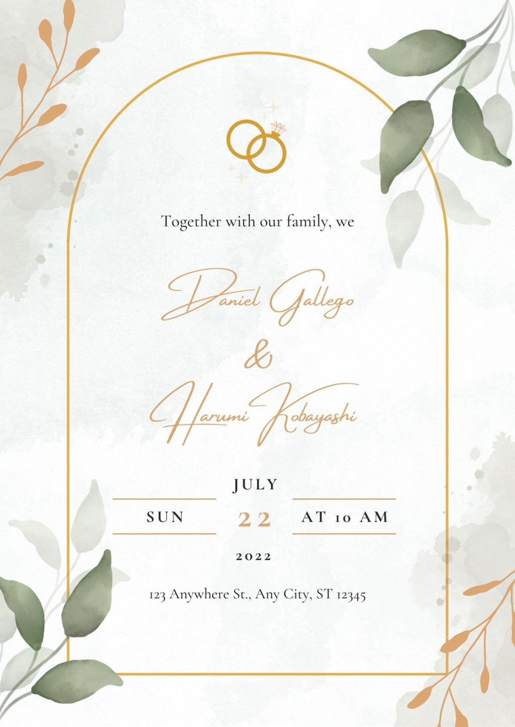 Wedding invitation templates to customize for free  Canva