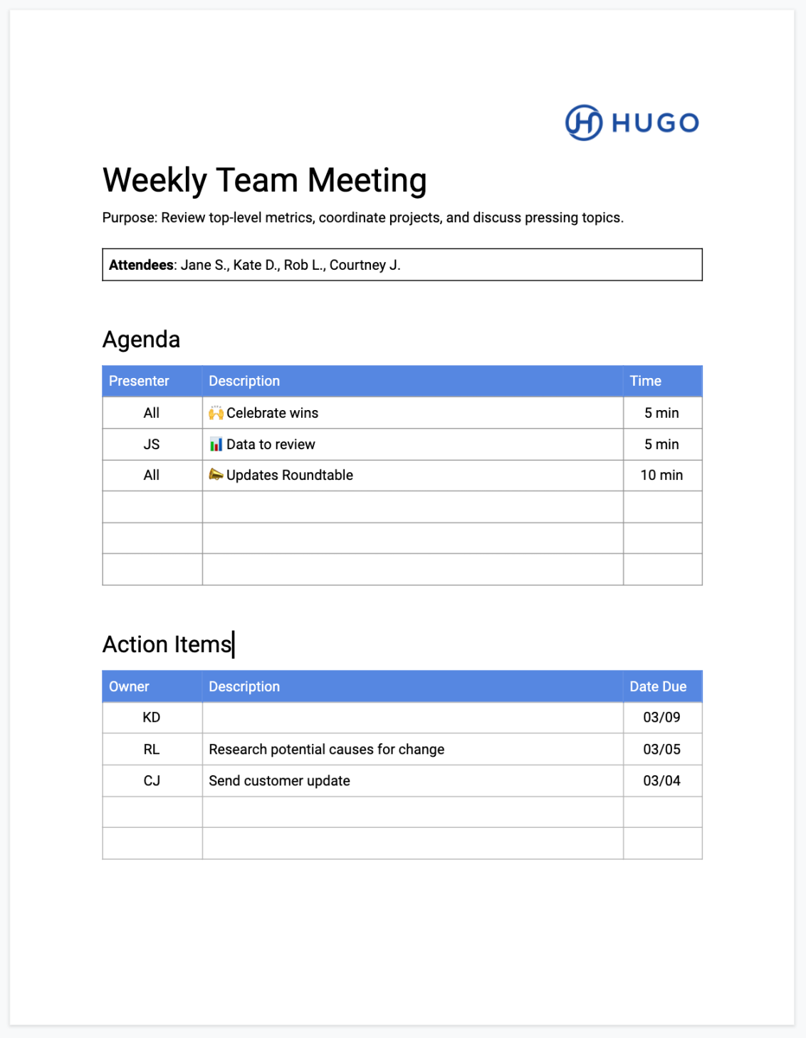 Copy These 👉  Meeting Agenda Template Google Docs