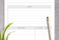 Meeting Minutes Template With Actionable Items