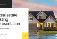 Real Estate Listing Presentation Template: A Comprehensive Guide