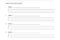 Comprehensive Meeting Agenda Templates: A Free Resource For Effective Planning