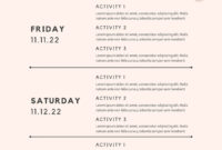 Party Agenda Template: A Structured Approach To Event Planning