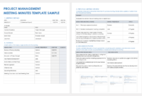 Project Meeting Minutes Template – Word Document