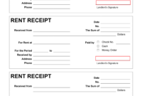 Landlord Rent Receipt Template: A Formal Document For Accurate Record-Keeping