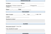 School Incident Report Template