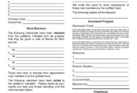 Sacrament Meeting Program Template