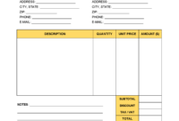 Taxi Receipt Template